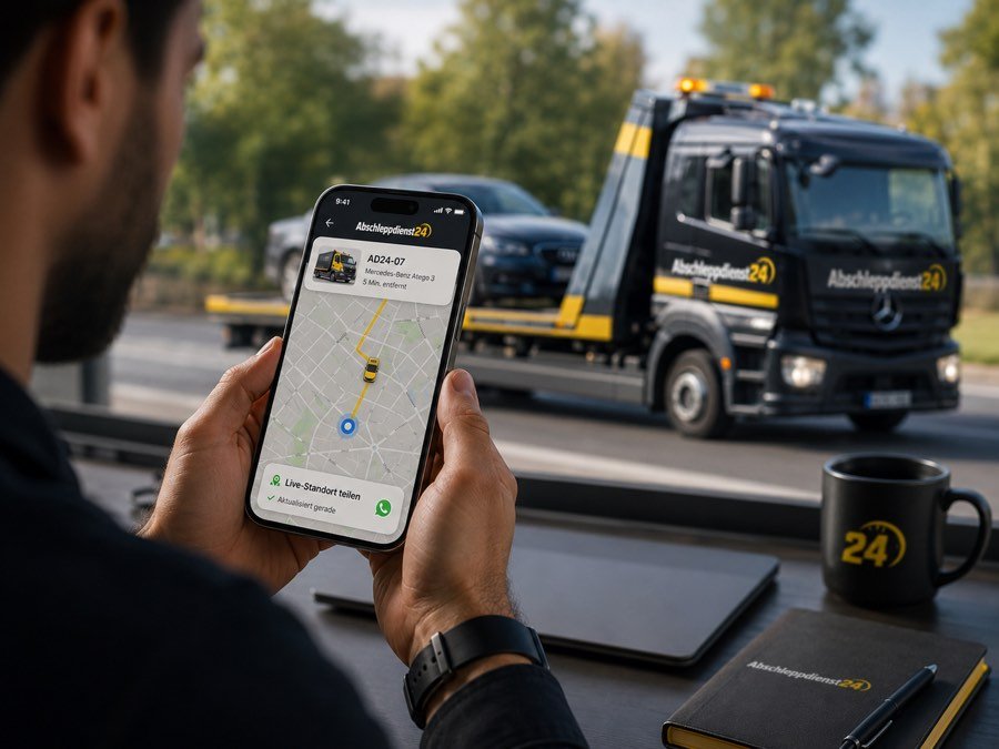 Live-Tracking der Einsatzfahrzeuge